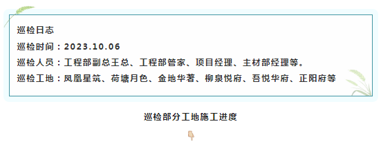 工程部巡檢 | 每周巡檢就是要成為業(yè)主的眼
